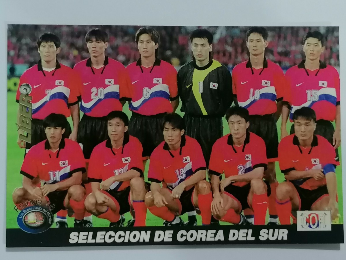FRANCE 98 #91 South Korea Soccer Team CARD FIFA WORLD CUP 1998