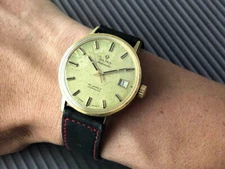 FREE SHIPPING! VINTAGE SWISS OLMA 25J AS.1902 AUTOMATIC MENS WATCH 34MM