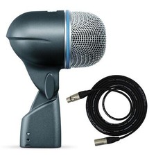 Shure Beta 52A Dynamic Kick Drum Microphone Bundle with Pro Co EXMN-15 XLR Cable