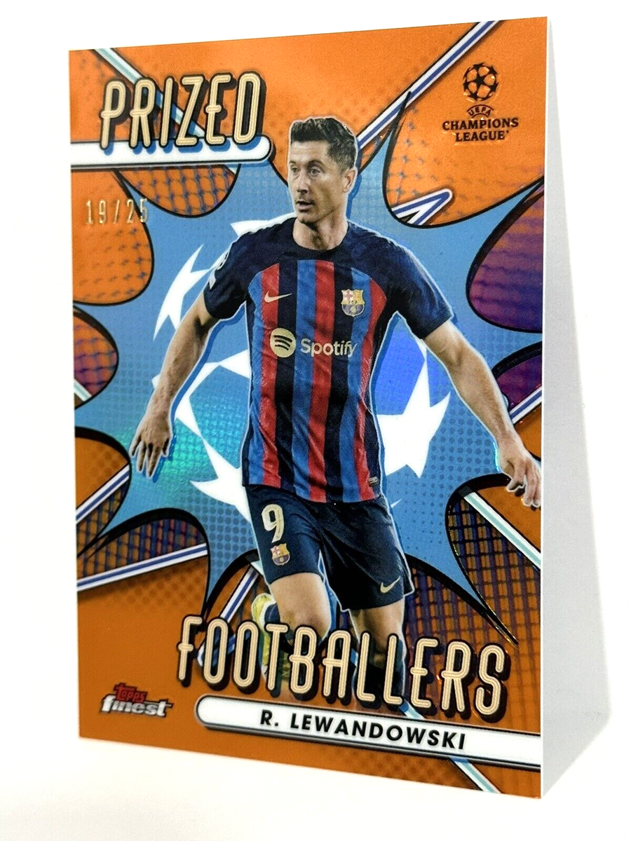 2022-23 Topps Finest UCL Prized Footballers Robert Lewandowski