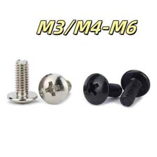 Phillips Truss Large Round Head Screw Bolt Machine Screw Carbon SteelM3/M4-M6