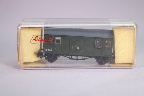 LG1514 LILIPUT 259 Ho Wagon de marchandises couvert Dih 65305 essieux vert | Zustand: Occasion