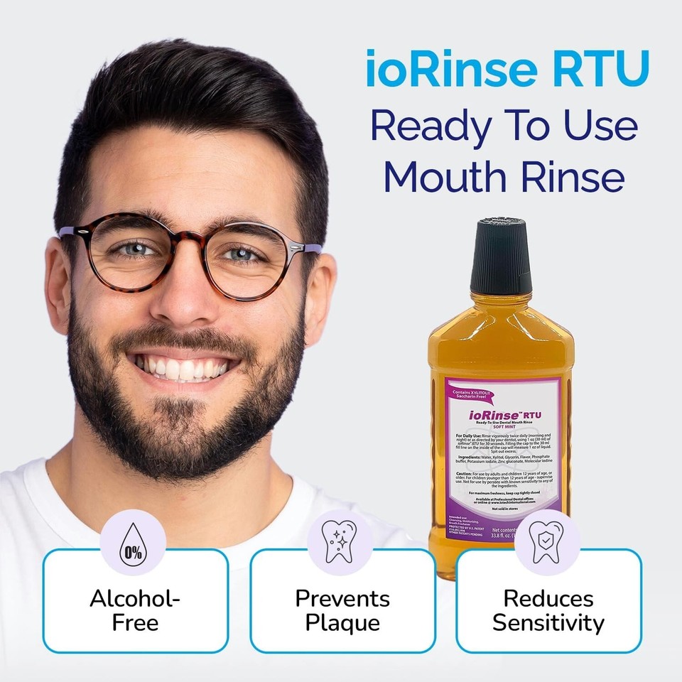ioRinse ReadytoUse RTU Mouthwash for Fresher Breath, Halitosis Relief