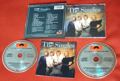 ABBA The Singles First Ten Years WEST GERMANY 2 CD Box TOP 1press PDO CDs no red