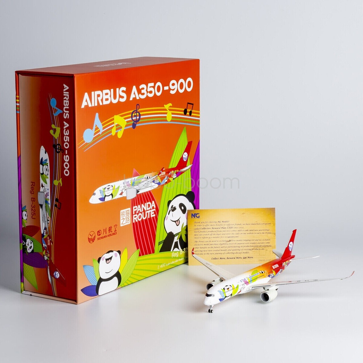 NG model For 1:400 Scale Sichuan Airlines Plane Airbus A350-900