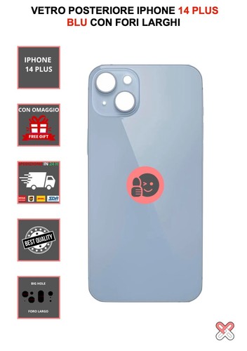 VETRO POSTERIORE PER IPHONE SERIE 14-14 PLUS- 14PRO 14 PROMAX - Imagen 31 de 43