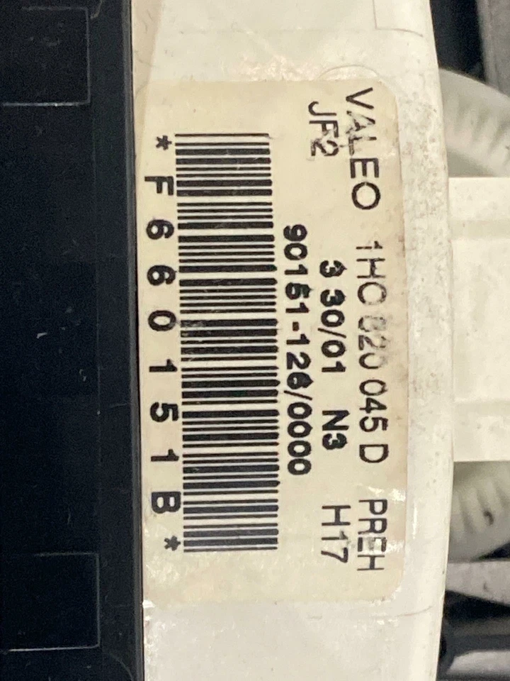 2002 VOLKSWAGEN GOLF EXCEPT GTI HEATER A/C CONTROL PANEL 1H0820045D 99 00 01 02 - Image 2 of 4