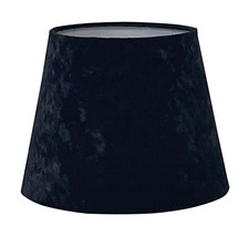 Modern Tapered Light Shade Velvet Finish - 9" or 11" Diameter Table Lamp Shade
