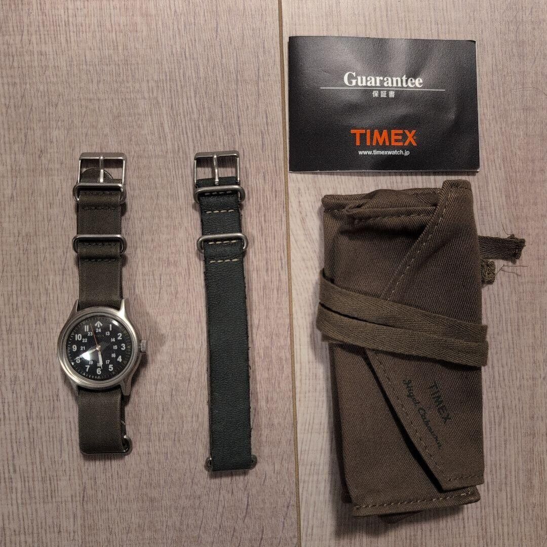 Timex Nigel Cabourn collaboration NAM WATCH khaki navy used Timex Nigel Cabourn collaboration NAM WATCH khaki navy used
