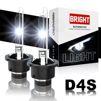 D4S Headlight Replacement Bulb HID 6000k White 2pcs For Toyota Estima 2006-2014
