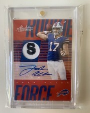 JOSH ALLEN 2018 Panini Absolute Football Rookie Patch Auto INSANE PATCH RARE! 🔥