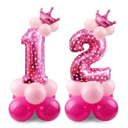 Birthday Balloon Party Decoration Giant PHOTO PROP Foil Latex 32 Number Balloon - Picture 4 of 29