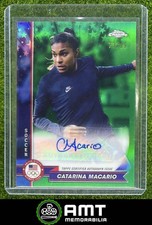 Catarina Macario Auto 2024 Topps Chrome US Olympics 73/99 Green Refractor USA