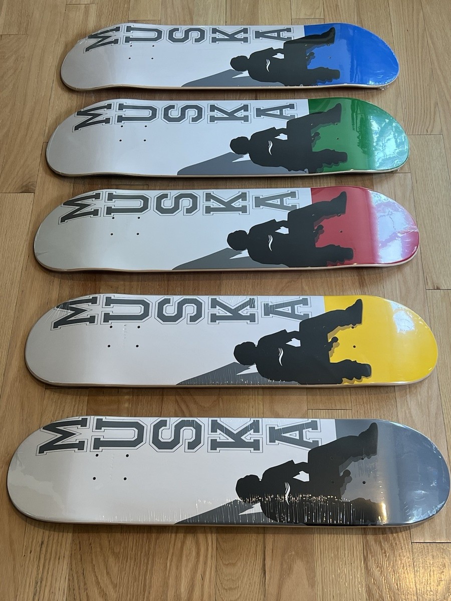 Shorty's Chad Muska Silhouette Set Skateboard Decks Gray Green Red