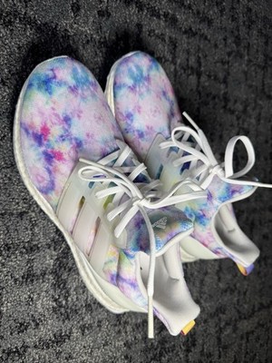 Adidas Ultra Boost 4.0 DNA Tie Dye Women's 8 Rainbow Multicolor Running Shoes