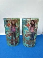 2 Hannah Montana Miley Cyrus Holographic Hologram Cup 2008 Disney Channel