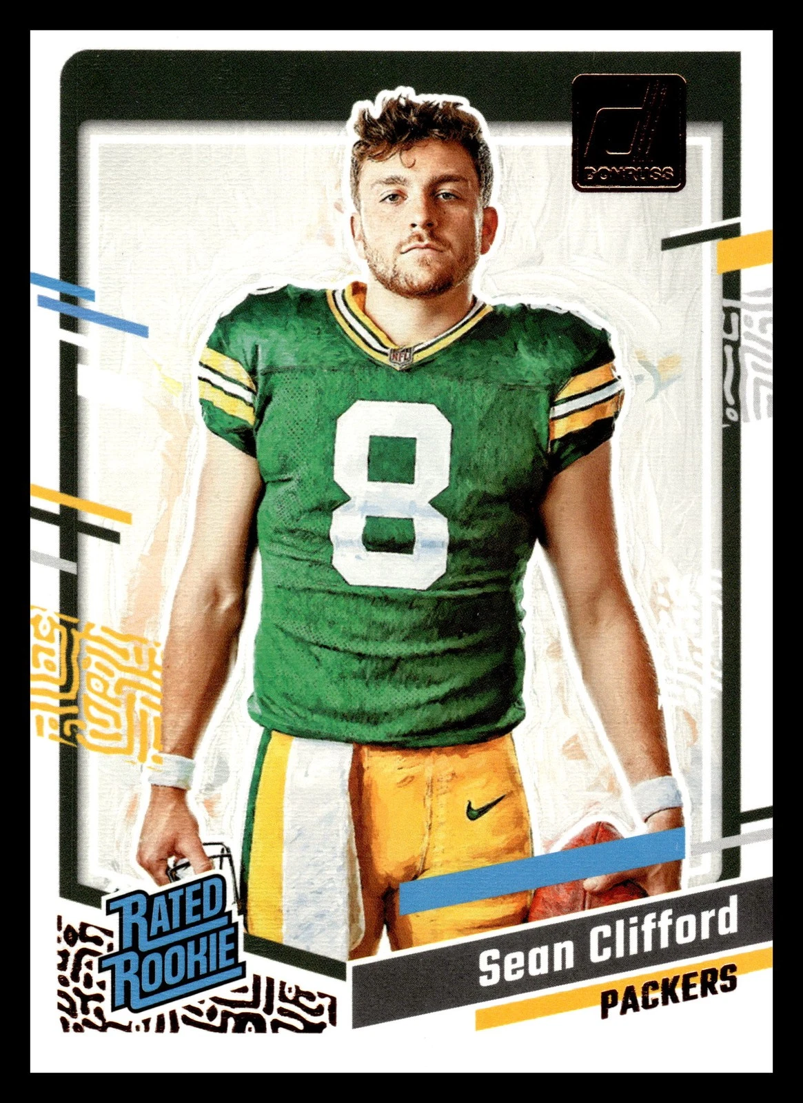 2023 Donruss Rated Rookie Portrait #38 Sean Clifford Green Bay Packers