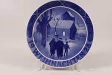 Royal Copenhagen Weihnachtsteller Weihnachten  Jule 1928 Teller Jul Weihnachten