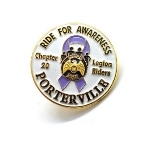 Porterville Ride Awareness Chapter Pin American Legion Riders Chapter 20 Pride