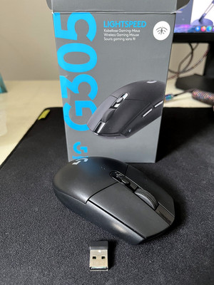 Logitech G305 LIGHTSPEED kabellose Gaming-Maus mit HERO 12K, PC/Mac - Schwarz