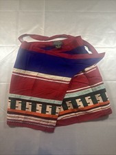 Vtg Ralph Lauren Country Southwestern Quilted Skirt Vintage Womens Red Base M