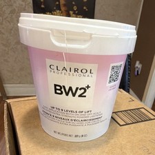 Clairol Professional BW2 Hair Lightener Powder White 8 oz Salon Formula