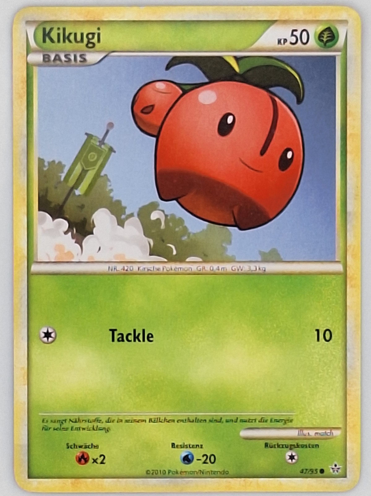 Cherubi 47/95 Pokemon - German HGSS Unleashed MP