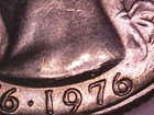 1976 D Bicentennial Quarter Error Coin Die Break Obverse Die Crack Reverse — photo 9