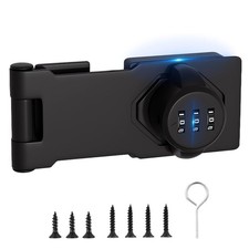 Bifold 3-Digit Password Keyless Cabinet Lock Combination Sliding Latch