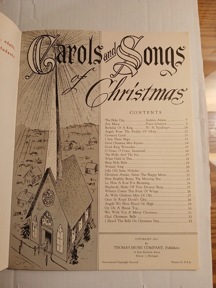 圣诞颂歌和歌曲钢琴和声乐收藏书 — 第 3/4 张图片