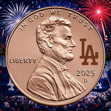 LA Dodgers Coin Baseball Los Angeles Dodgers Memorabilia Penny 2024!