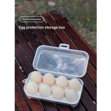 Transparent PP Egg Storage Box with Shockproof 8/4/3 Grids Portable for Travel