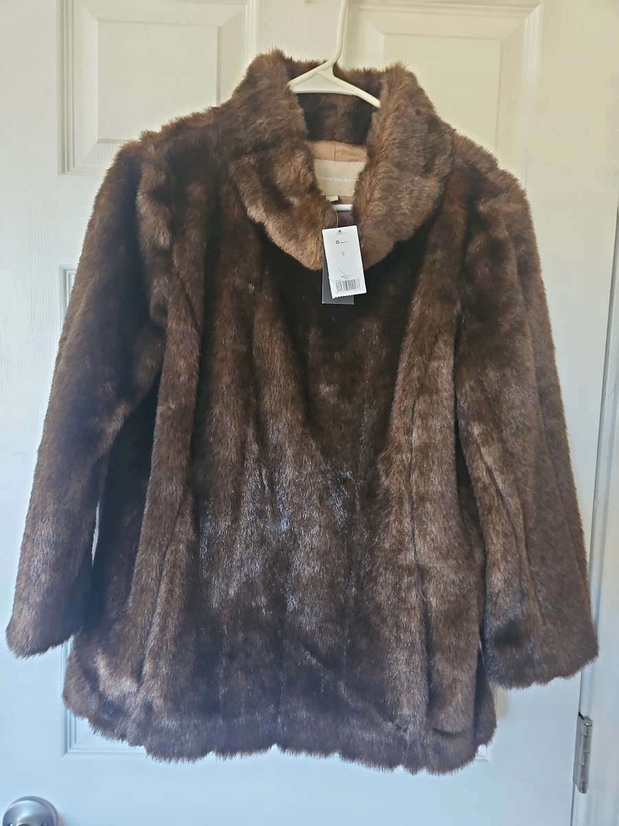 Banana Republic Faux Fur Outer Shell Coats, Jackets & Vests for