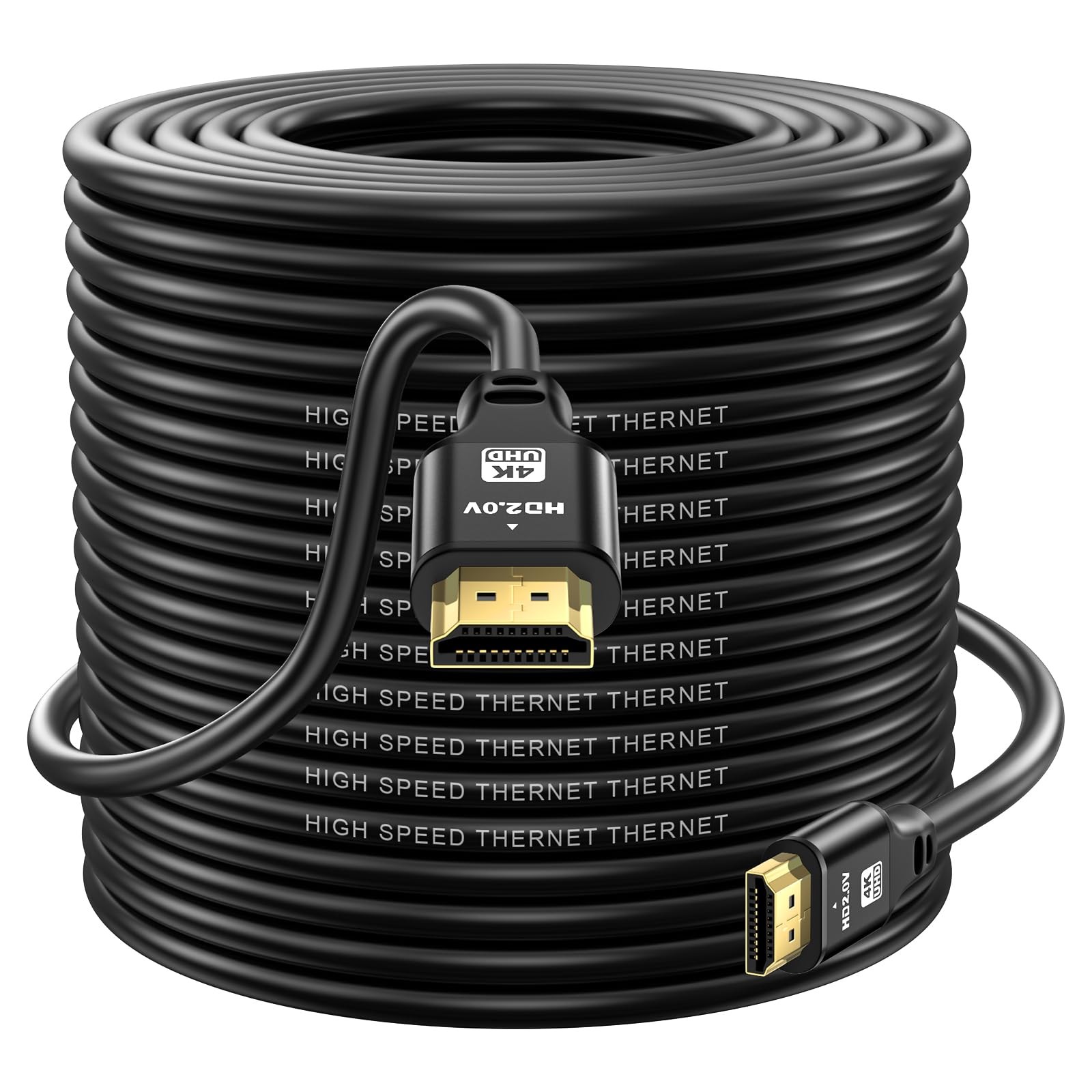 HDMI Cable 100ft, 4K@60Hz, 18Gbps High Speed HDMI 2.0 Cord, Ultra HD,Ethernet...-image