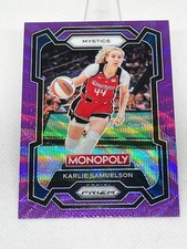 2024 Panini Prizm Monopoly WNBA Karlie Samuelson #33 Purple Prizm Mystics Fire