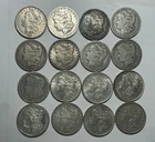 1878 TO 1900 MIXED CIRCULATED MORGAN DOLLAR LOT / 16 COINS, INC AG DETAIL 1888 S