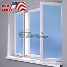 4"x8" Sample Frosted Film Light Blue Glass Color Room Window Security Privacy