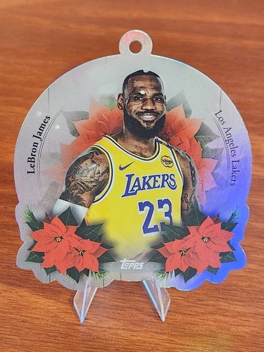 LeBron James #DCO-LBJ 2025 Topps Holiday Oversized Die-Cut Ornament card