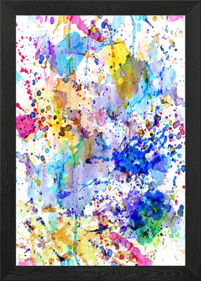Let the colors explode Gerahmtes Wandbild Poster Leinwanddruck Bild