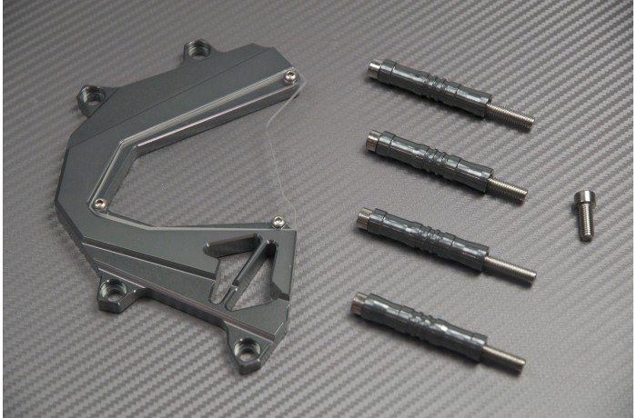 Cache pignon sortie de boite titane pour moto Kawasaki Z750 de 2007 à 2013