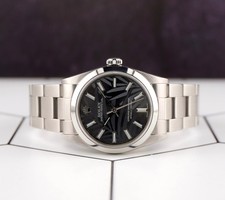 Rolex Oyster Perpetual 31mm Stainless Steel Black Palm Motif Dial Watch Rf 67480 2