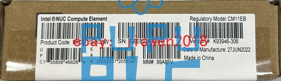 New Intel BKCM11EBI38W CM11EBI38W NUC 11 Compute Element i3-1115G4 Processor - Image 2 of 2
