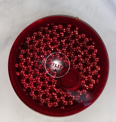 Vintage K-D TRIFLEX  No. 269 RED Glass Tail light ￼￼