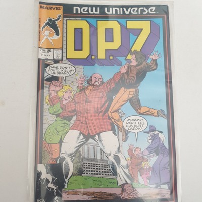 Marvel Comics D.P.7 #7 DP7 New Universe VFN+/Nm (1987) Rare Vol 1 UK Free P&P 