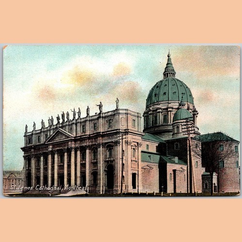 Postcard St. James Cathedral Montreal Architecture
