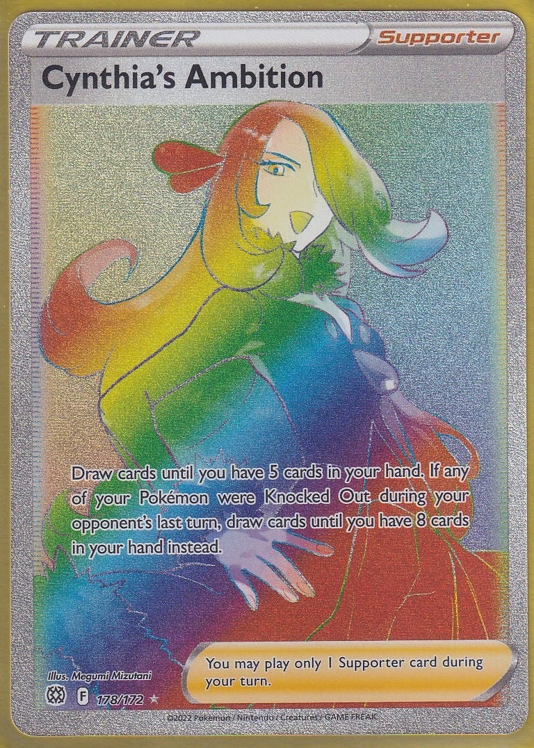 Cynthia's Ambition (Secret) 178/172 Swsh09: Brilliant Stars Holo