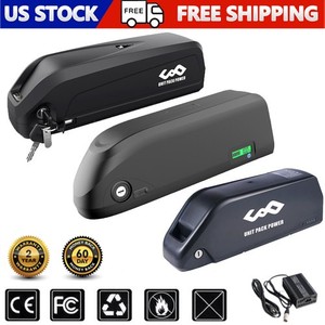36V/48V E-Bike Batterie Hailong Downtub Li-ion Akku mit Ladegerät 4pin