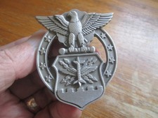 1996 CAST METAL AMERICAN 68 GRAM US AIR FORCE " AIR SUPERIORITY " BELT BUCKLE