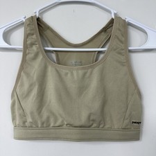 Patagonia Capilene Desert Womens Medium Tan Top Sports Bra Top