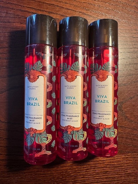 Bath and Body Works Viva Brazil Fine Fragrance Mist Lot of 3